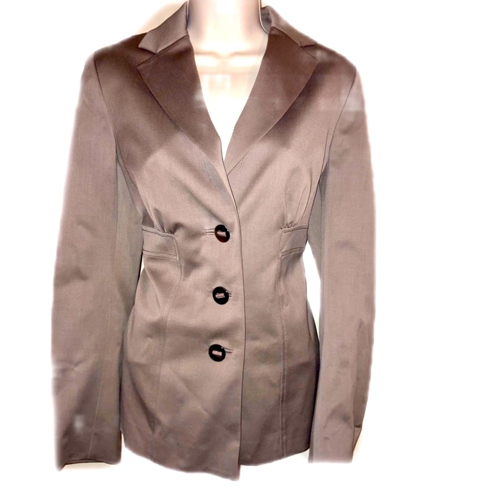 Magaschoni taupe blazer, sz 6
